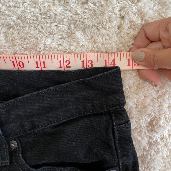 Levi's 511 Jeans Mens Size 29 Black Straight Fit Mid Rise Dark Wash Denim - Picture 6 of 15